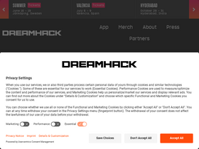 'dreamhack.com' screenshot