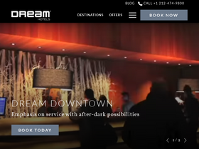 'dreamhotels.com' screenshot