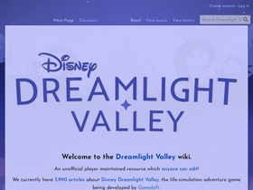 'dreamlightvalleywiki.com' screenshot