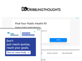 'dribblingthoughts.com' screenshot