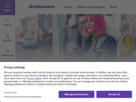 'drinkaware.co.uk' screenshot