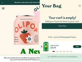 'drinkolipop.com' screenshot