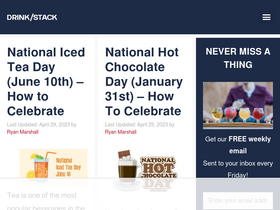 'drinkstack.com' screenshot