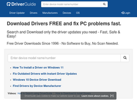 'driverguide.com' screenshot