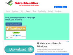 'driveridentifier.com' screenshot
