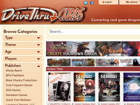 'drivethrucards.com' screenshot
