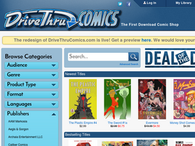 'drivethrucomics.com' screenshot
