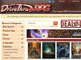 'drivethrurpg.com' screenshot