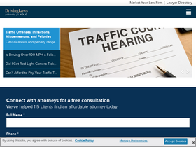 'drivinglaws.org' screenshot
