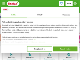 'drmax.sk' screenshot