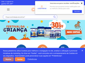 'drogariacatarinense.com.br' screenshot