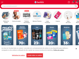'drogariaspacheco.com.br' screenshot