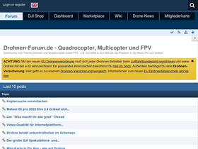 'drohnen-forum.de' screenshot