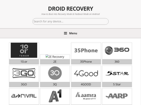 'droidrecovery.com' screenshot