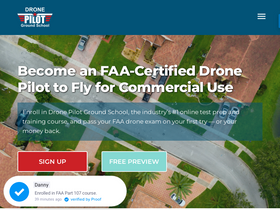 'dronepilotgroundschool.com' screenshot