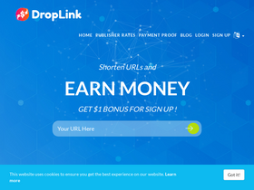 'droplink.co' screenshot