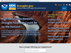 'drought.gov' screenshot