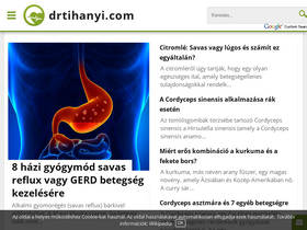 'drtihanyi.com' screenshot
