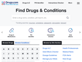 'drugs.com' screenshot