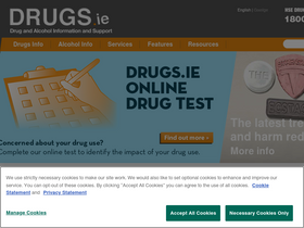 'drugs.ie' screenshot