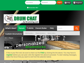 'drumchat.com' screenshot