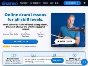 'drumeo.com' screenshot