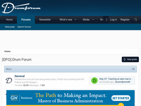 'drumforum.org' screenshot