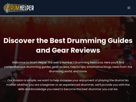 'drumhelper.com' screenshot