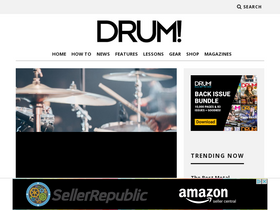 'drummagazine.com' screenshot