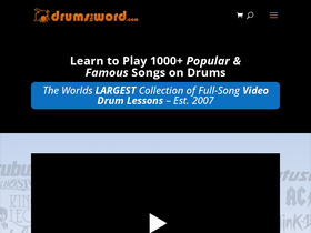 'drumstheword.com' screenshot