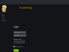 'drunkenslug.com' screenshot