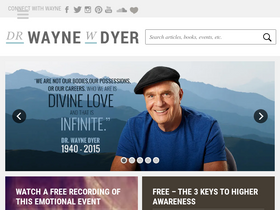 'drwaynedyer.com' screenshot