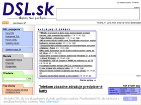 'dsl.sk' screenshot