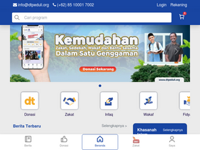 'dtpeduli.org' screenshot