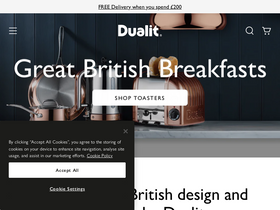 'dualit.com' screenshot
