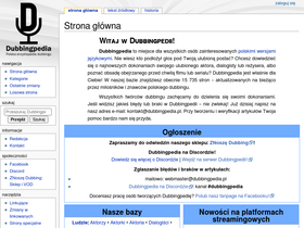 'dubbingpedia.pl' screenshot