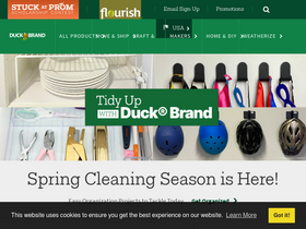 'duckbrand.com' screenshot