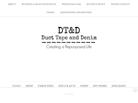'ducttapeanddenim.com' screenshot