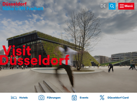 'duesseldorf-tourismus.de' screenshot