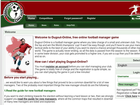 'dugout-online.com' screenshot