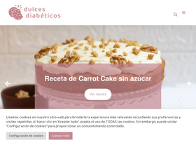 'dulcesdiabeticos.com' screenshot