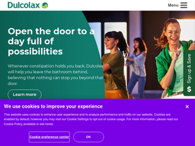 'dulcolax.com' screenshot