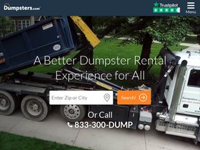 'dumpsters.com' screenshot
