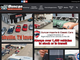 'duncanimports.com' screenshot