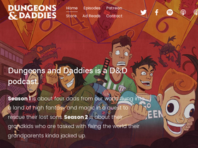 'dungeonsanddaddies.com' screenshot