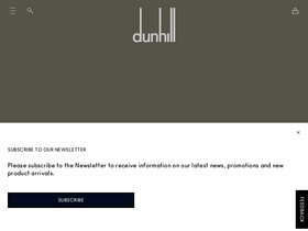 'dunhill.com' screenshot