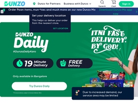 'dunzo.com' screenshot