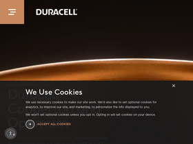 'duracell.com' screenshot
