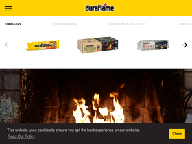 'duraflame.com' screenshot