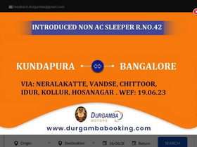 'durgambabooking.com' screenshot